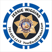 Load image into Gallery viewer, Police Special custom poker chipsets
