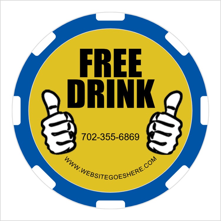 Cocktails on Me! custom poker chips in usa,australia,new zealand, canada